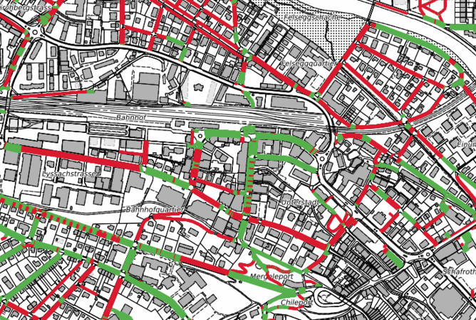 Entsiegelung - Übersichtskarte