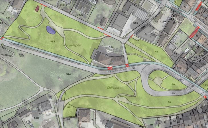 Digitalisierte Bodenbedeckung